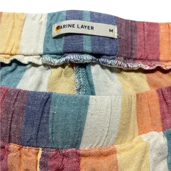 Marine Layer Multi Stripe Beach Short Size Medium - Picture 3 of 5